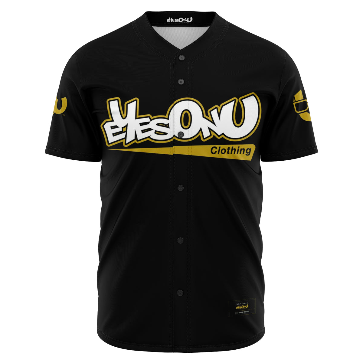 EOYC - Baseball Jersey (black/gold) – Eyes On You Clothing