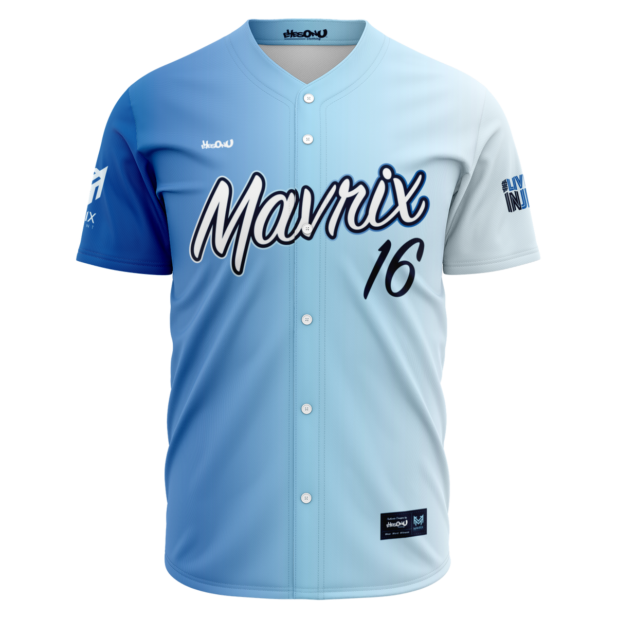 Mavrix Risen (Red/Blue) Baseball Jersey – Eyes On You Clothing