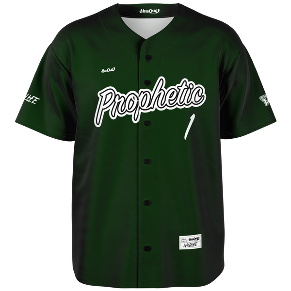 i_Glow_ Prophetic Mono Baseball Jersey (Hunter Green)