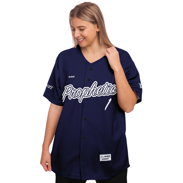 i_Glow_ Prophetic Mono Baseball Jersey (Navy)