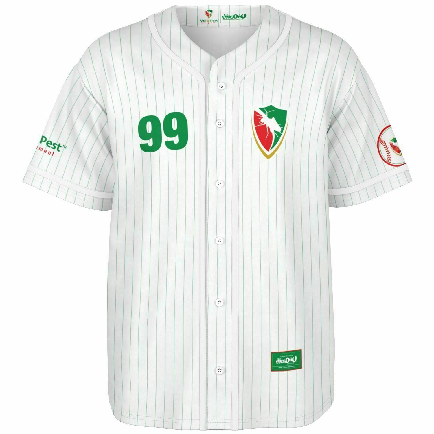 Val-U-Pest Team Baseball Jersey - Stunkel 99