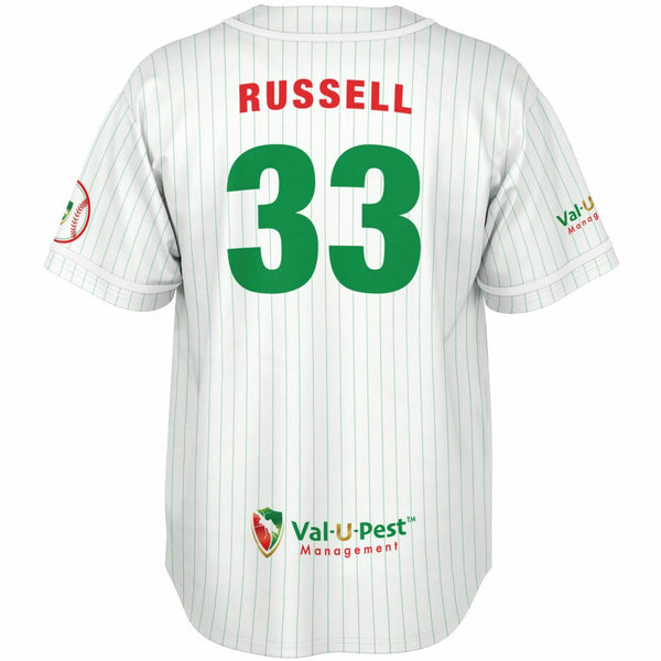 Val-U-Pest Team Baseball Jersey - Russell 33