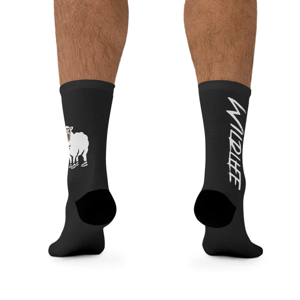 Wildlife Logo Socks (black)