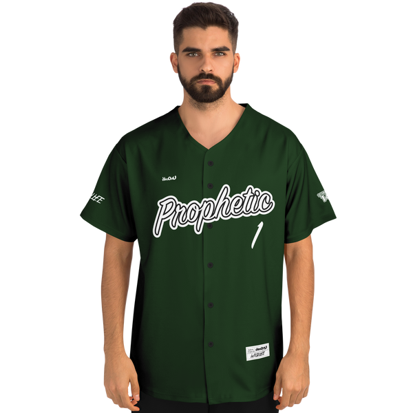 i_Glow_ Prophetic Mono Baseball Jersey (Hunter Green)