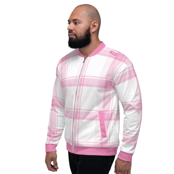 EOYC Pink Plaid Bomber Jacket