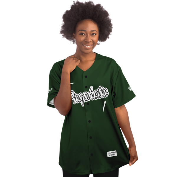 i_Glow_ Prophetic Mono Baseball Jersey (Hunter Green)