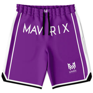 Mavrix Team Purple Basketball Shorts