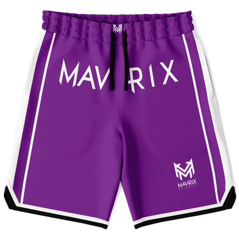 Mavrix Team Purple Basketball Shorts