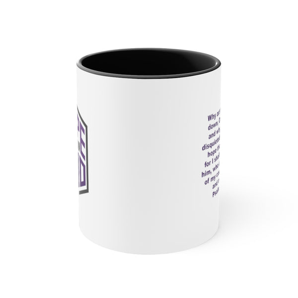 Hope Thou In God - Accent Coffee Mug, 11oz (3 colors)