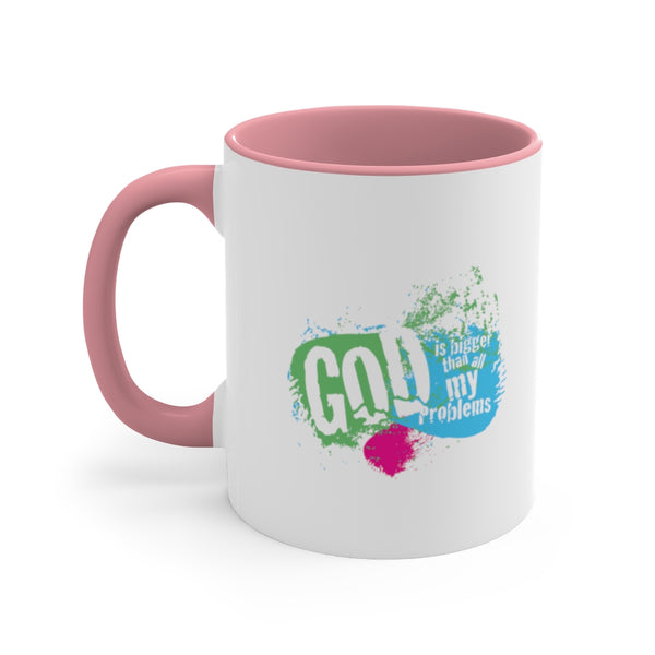 God Is Bigger - Accent Coffee Mug, 11oz (2 colors)