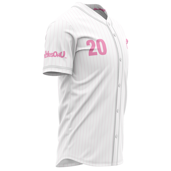 EOYC Pink Pinstripe - Baseball Jersey