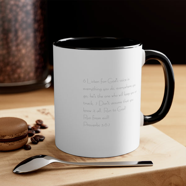 Listen To Y(OUR) Father - Accent Coffee Mug, 11oz