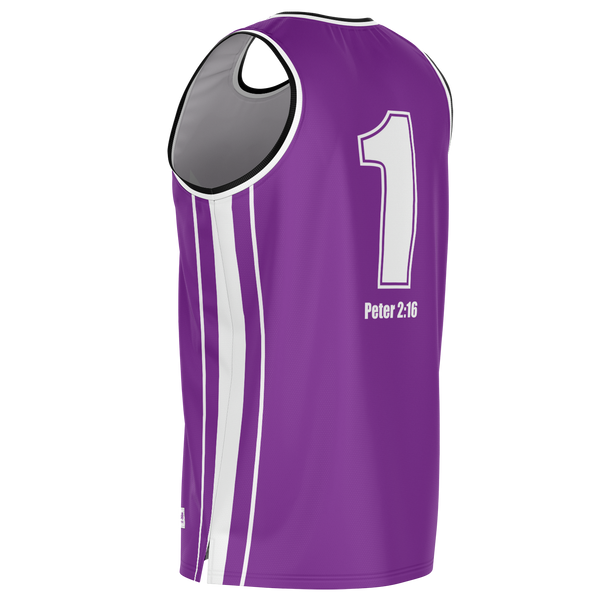 Mavrix Team Purple Basketball Jersey