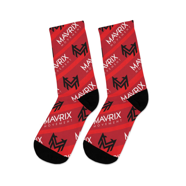 Mavrix Logos Red Socks