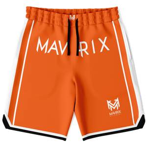 Mavrix Team Orange Basketball Shorts