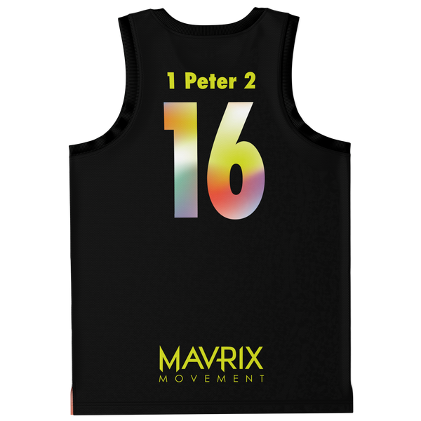 Mavrix Tie-dye Split Basketball Jersey
