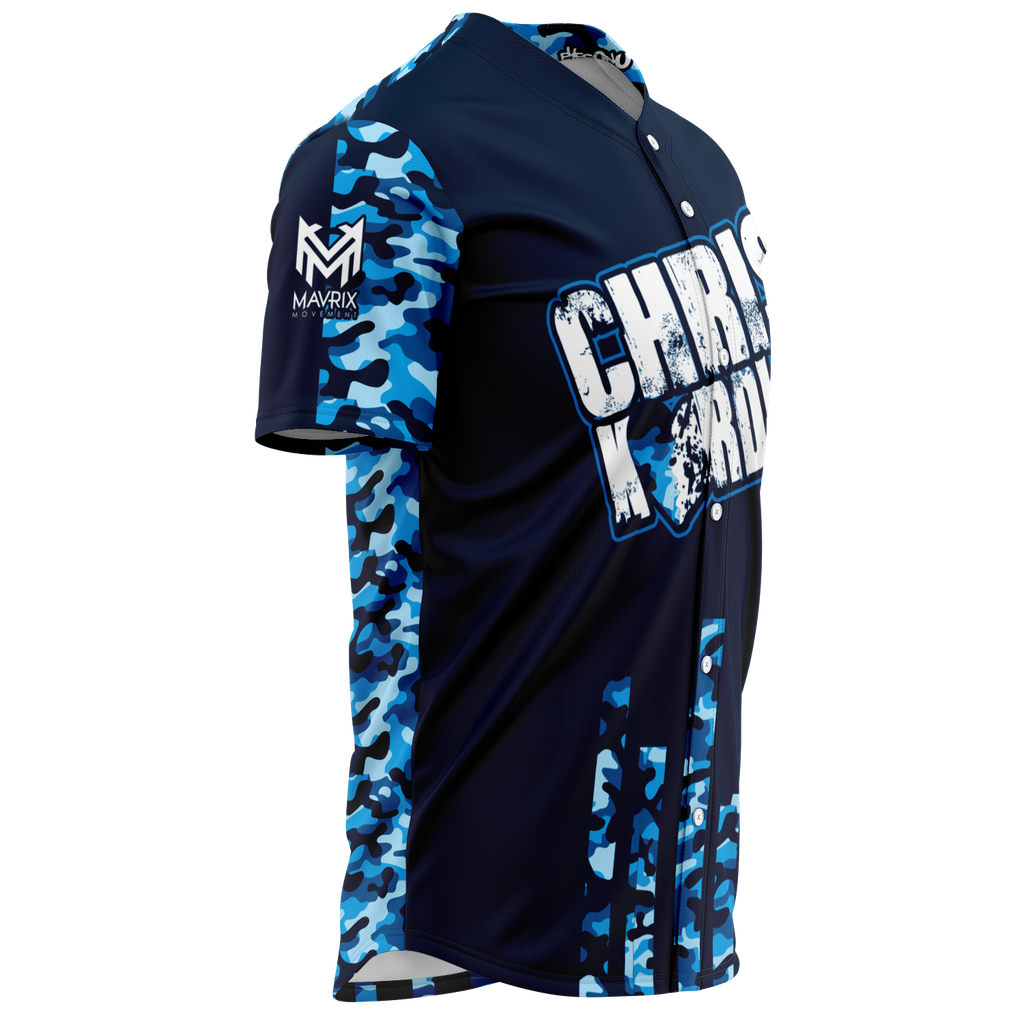 Mavrix Chris Kardiac Blue Camo Baseball Jersey – Eyes On You Clothing