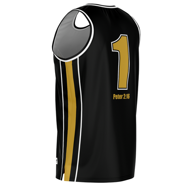 Marvix TEAM BlkGold Basketball Jersey copy