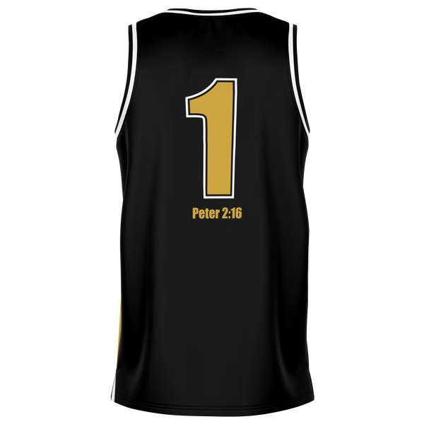 Marvix TEAM BlkGold Basketball Jersey copy