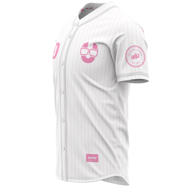 EOYC Pink Pinstripe - Baseball Jersey