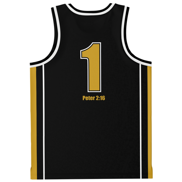 Marvix TEAM BlkGold Basketball Jersey copy