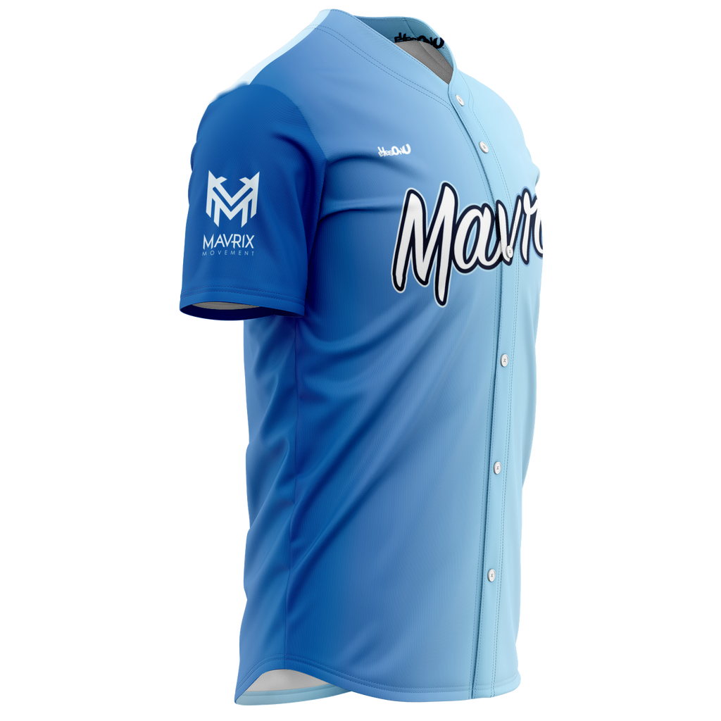 Mavrix Blue Gradient Baseball Jersey – Eyes On You Clothing