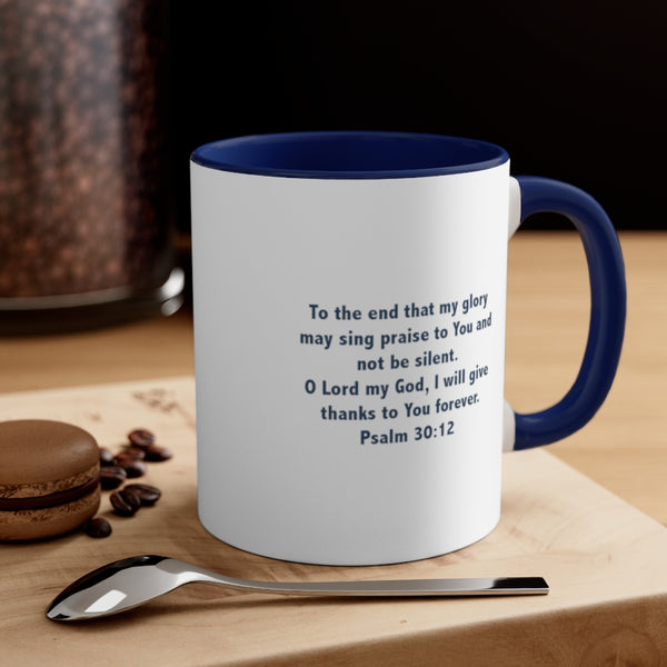 That's My Praise Navy - Accent Coffee Mug, 11oz