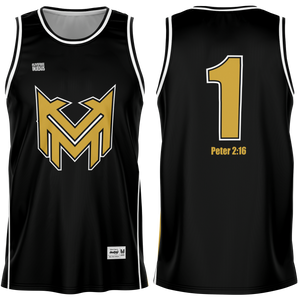 Marvix TEAM BlkGold Basketball Jersey copy