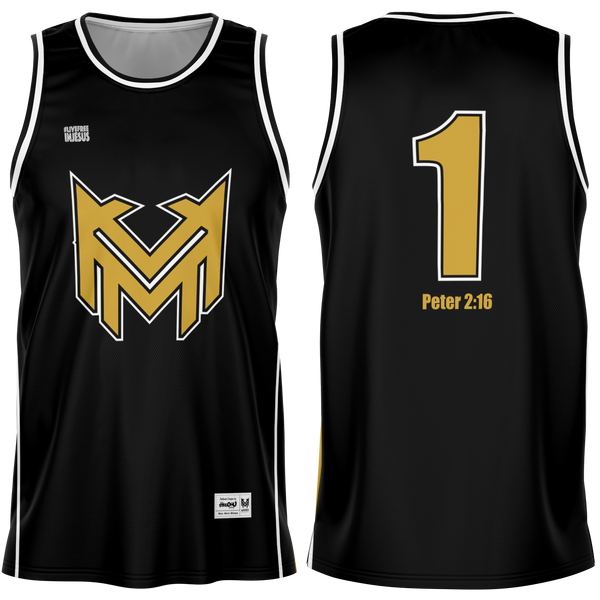 Marvix TEAM BlkGold Basketball Jersey copy