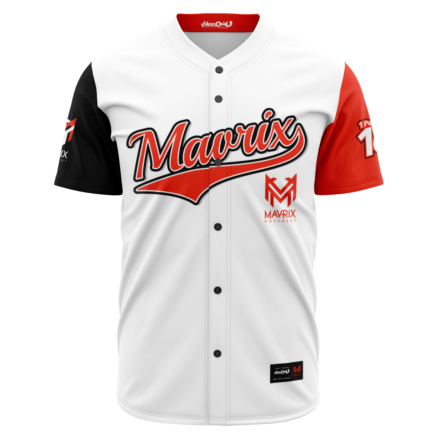 Mavrix Bright Crimson Baseball Jersey Eyes On You Clothing