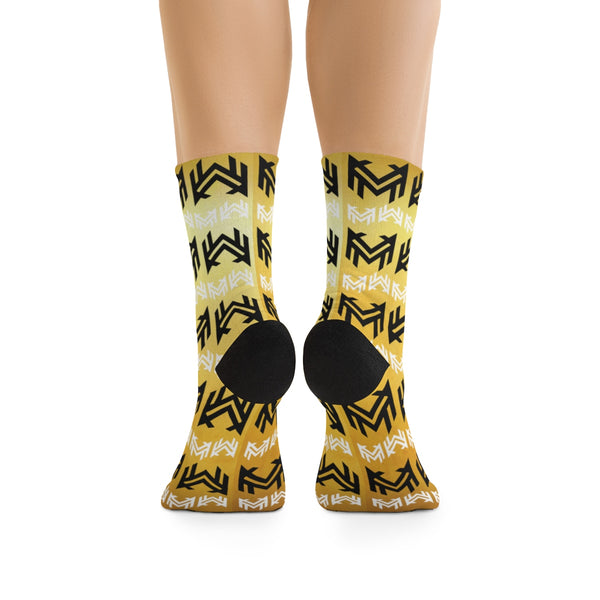 Mavrix Logo Pattern - Gold Socks