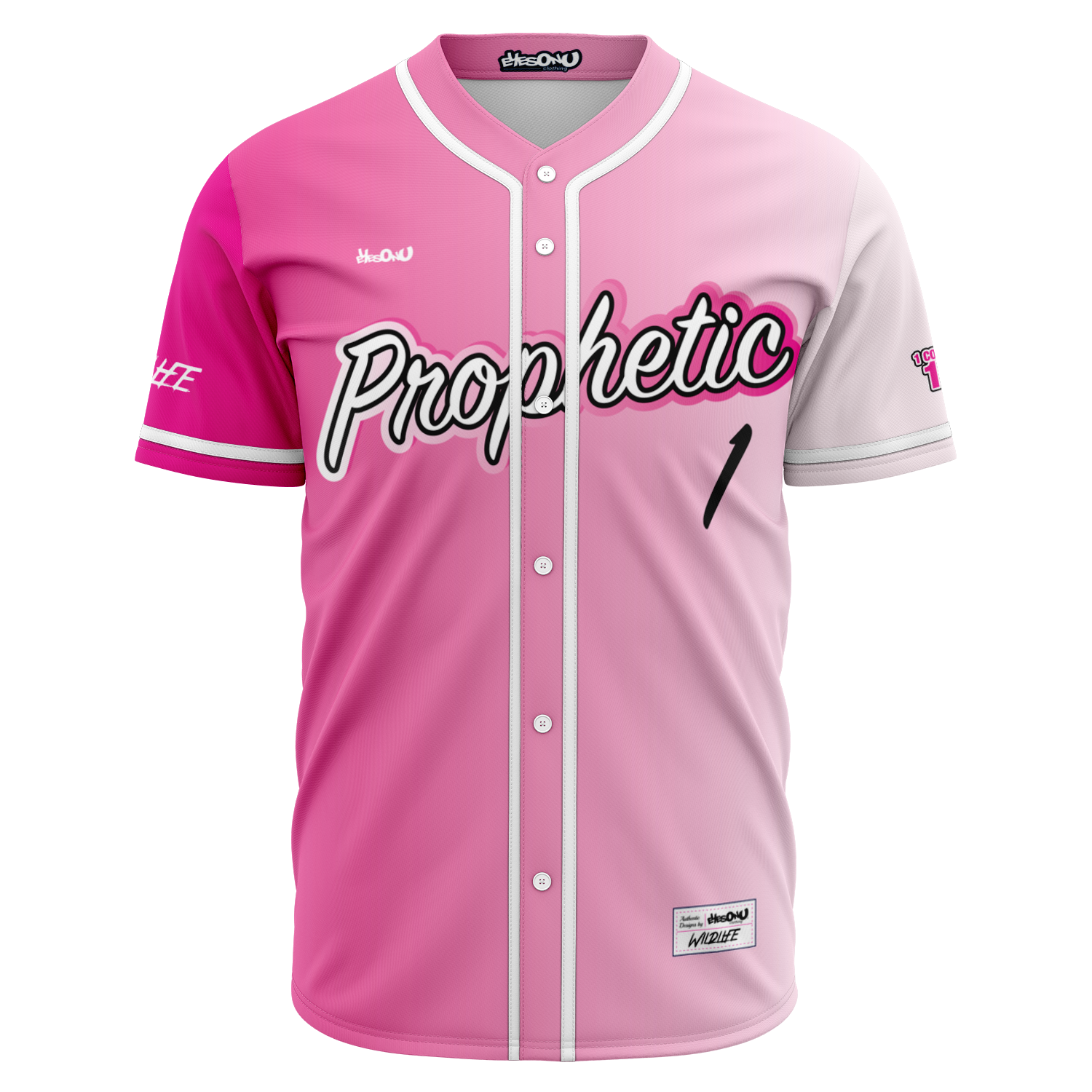 Pink baseball shop jersey for men