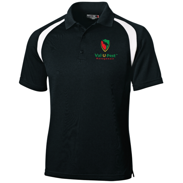 Val-U-Pest B/W Embroidered Moisture-Wicking Golf Shirt