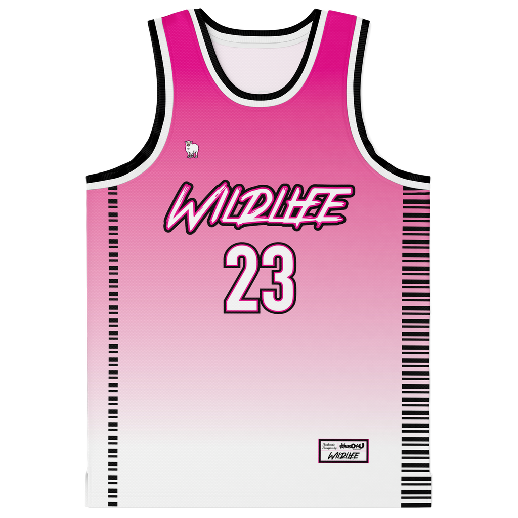 i Glow Wildlife Pink Basketball Jersey Eyes On You Clothing