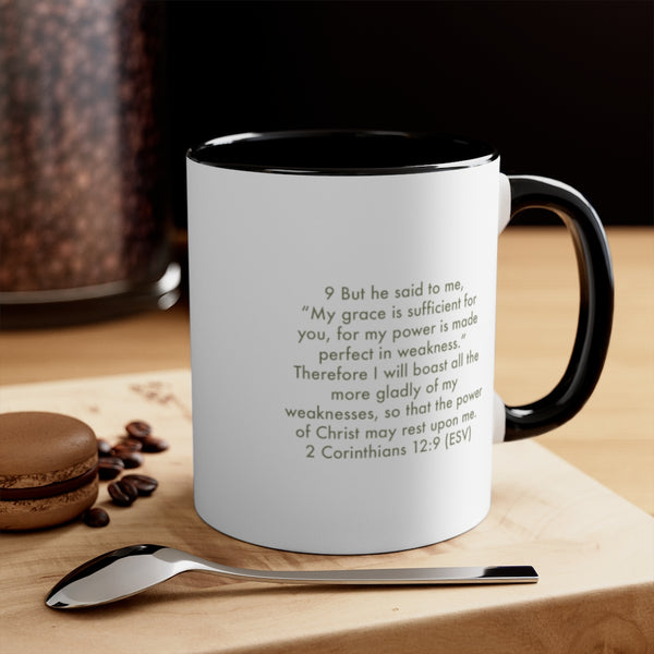 Mavrix - Sufficient Grace - Accent Coffee Mug, 11oz