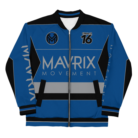 Mavrix Racer Blue Bomber Jacket