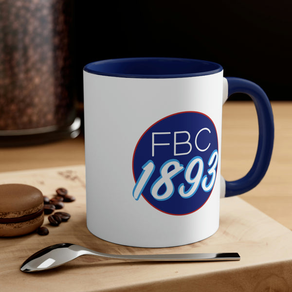 FBC - 1893 Casual Logo - Accent Coffee Mug, 11oz (3 colors)