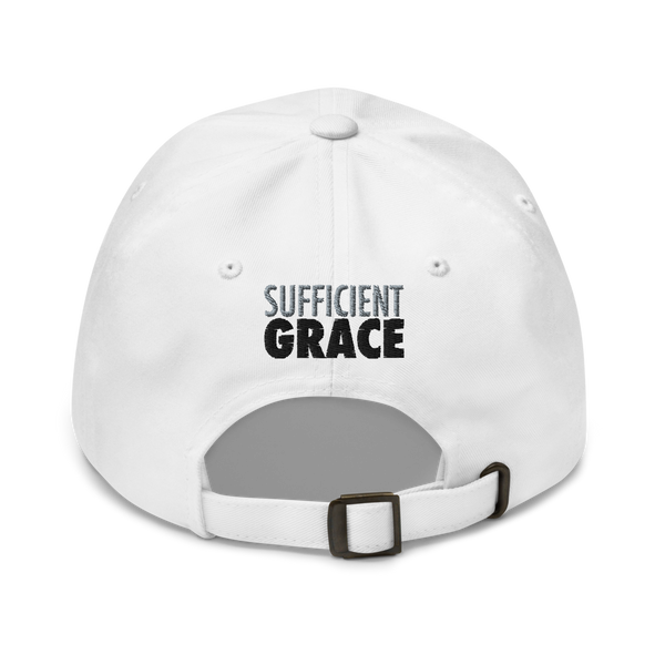 Sufficient Grace Cross Dad Hat (2 colors)