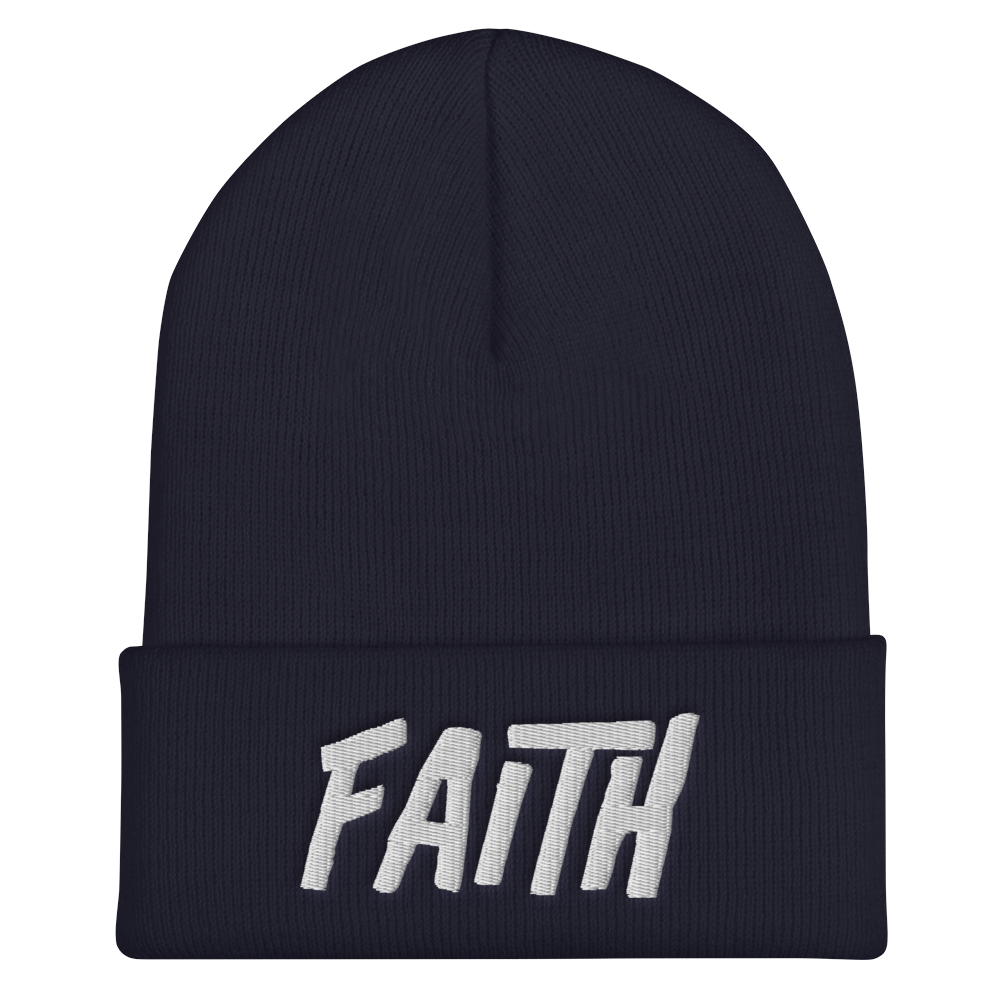 Faith - Heb 11:1 3D Cuffed Beanie (3 colors)