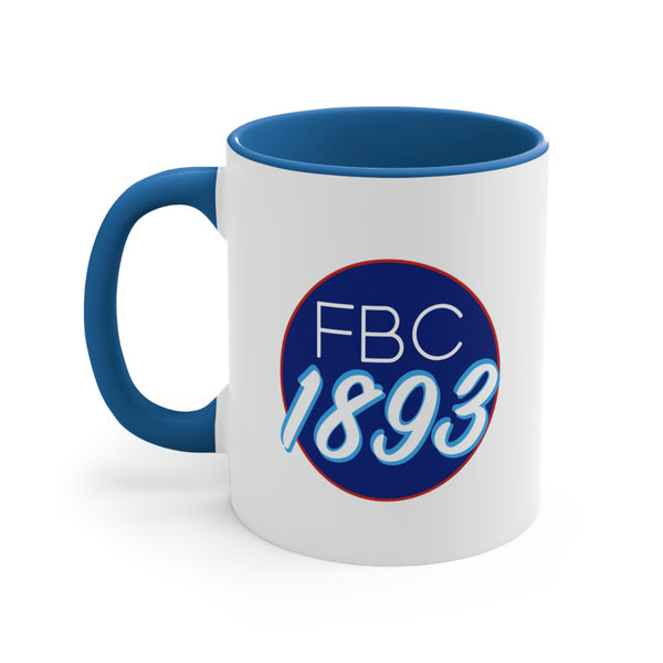 FBC - 1893 Casual Logo - Accent Coffee Mug, 11oz (3 colors)