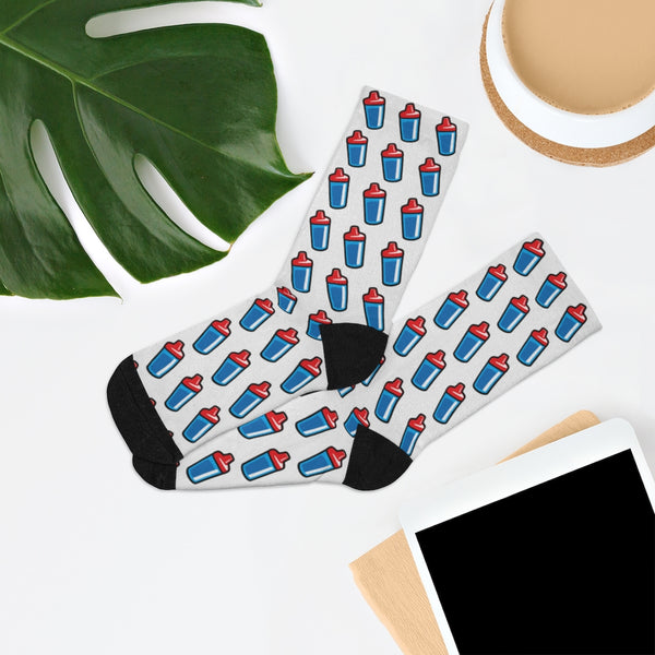 Sippy Cup (Jace Edition) Socks (red/blue)