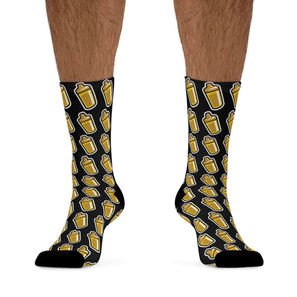 Sippy Cup (Jace Edition) Socks (black/gold)