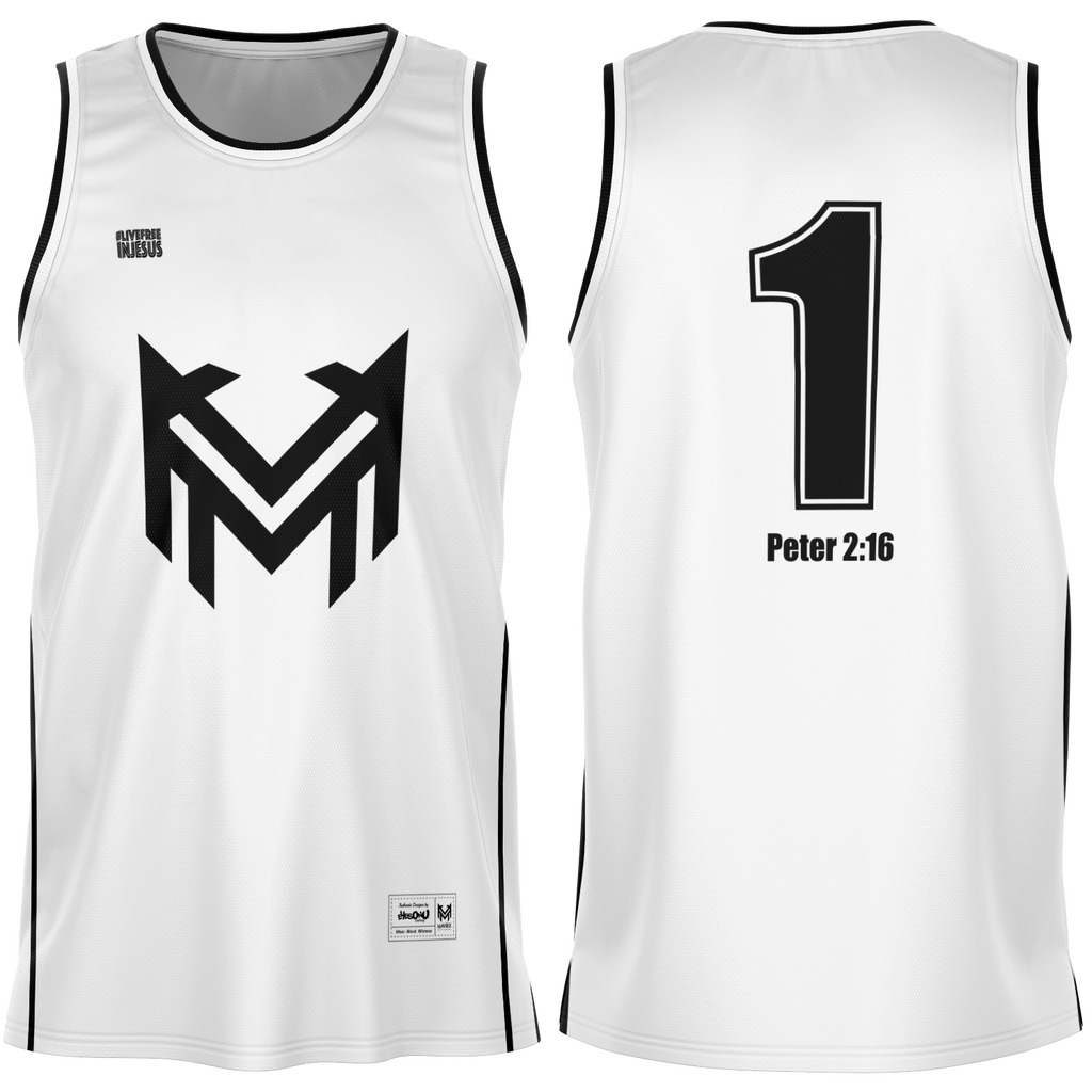 Mavrix Team White Basketball Jersey – Eyes On You Clothing