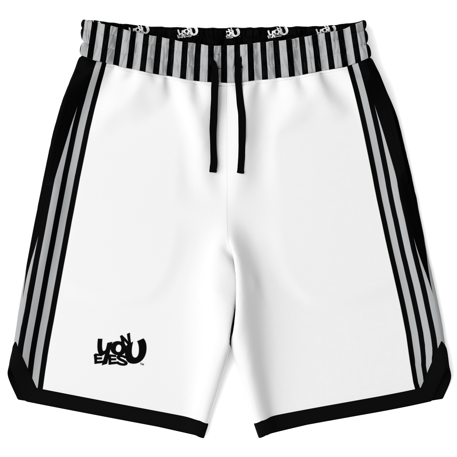 EOYC White/Black - Basketball Shorts