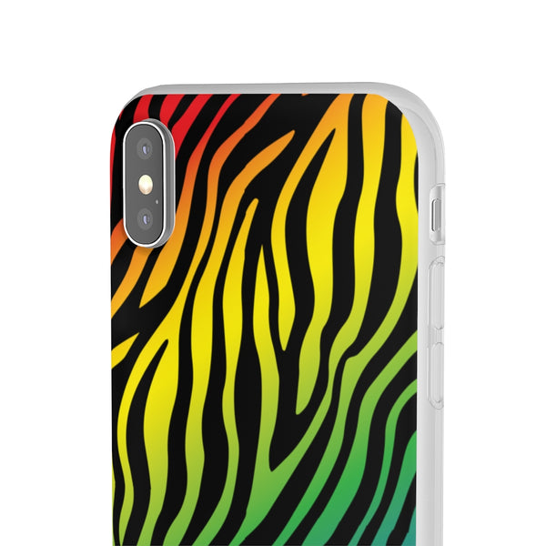 Zebra Rainbow - Flexi Cases