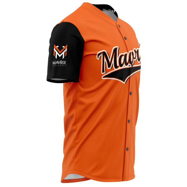 Mavrix Orange Baseball Jersey