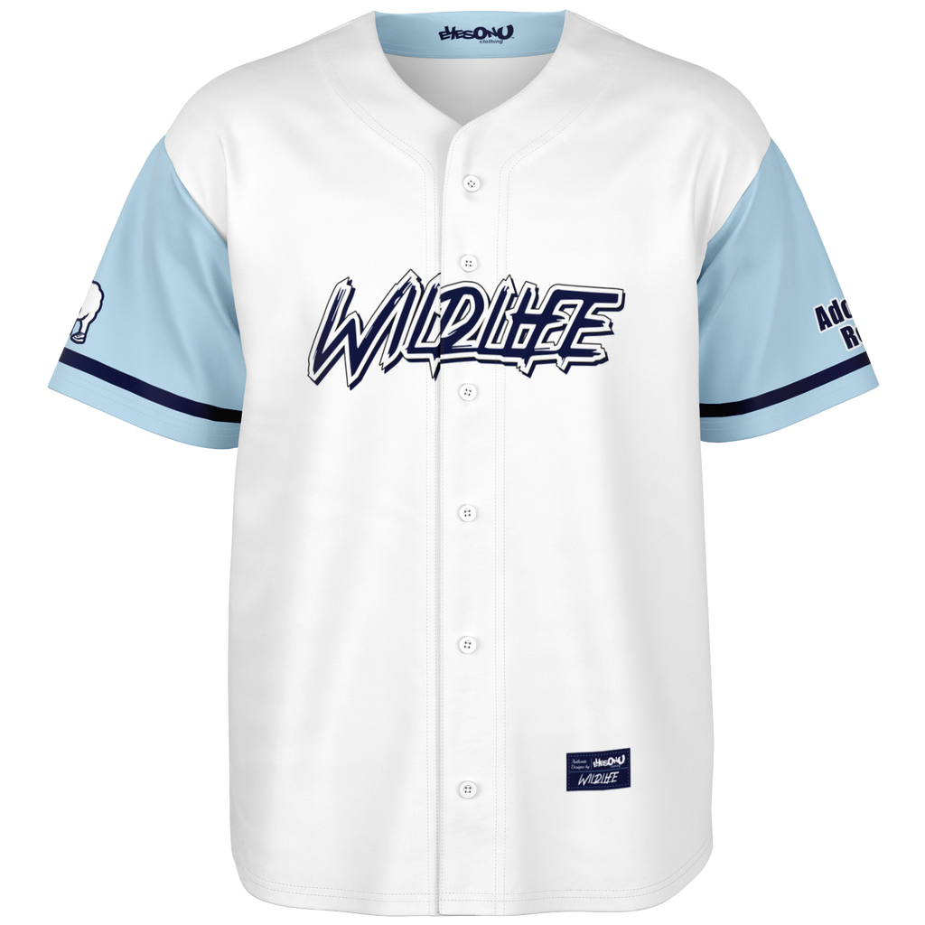 WildLife Logo Baseball Jersey (Blue/White) – Eyes On You Clothing