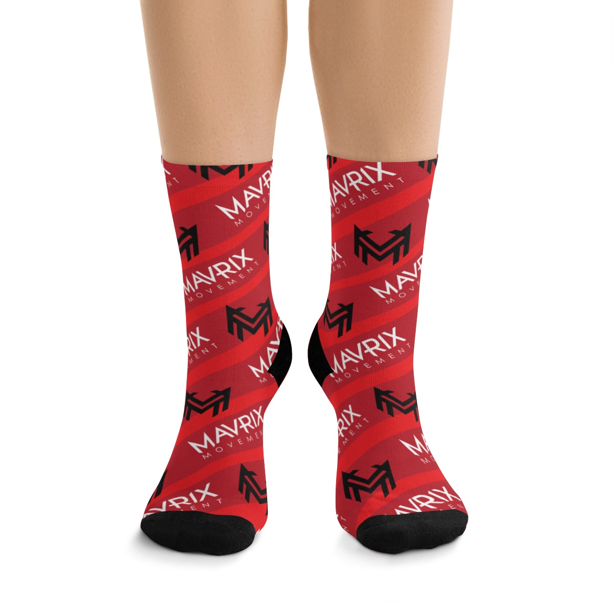 Mavrix Logos Red Socks