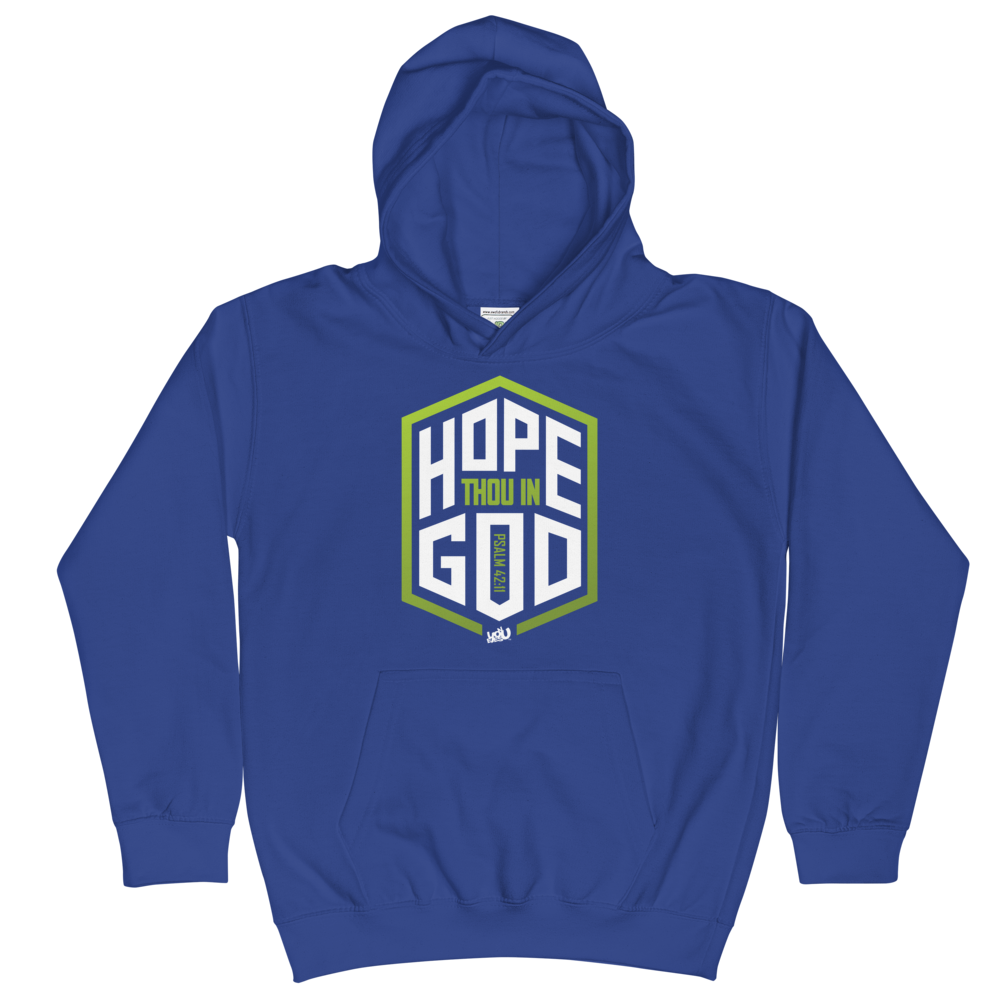 Hope Thou In God - Youth Hoodie (4 colors)