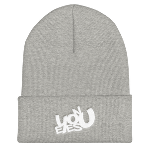 Eyes On You White Signature Cuffed Beanie (5 colors)